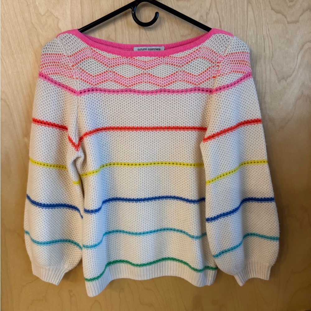 Autumn Cashmere Multicolor Striped Sweater